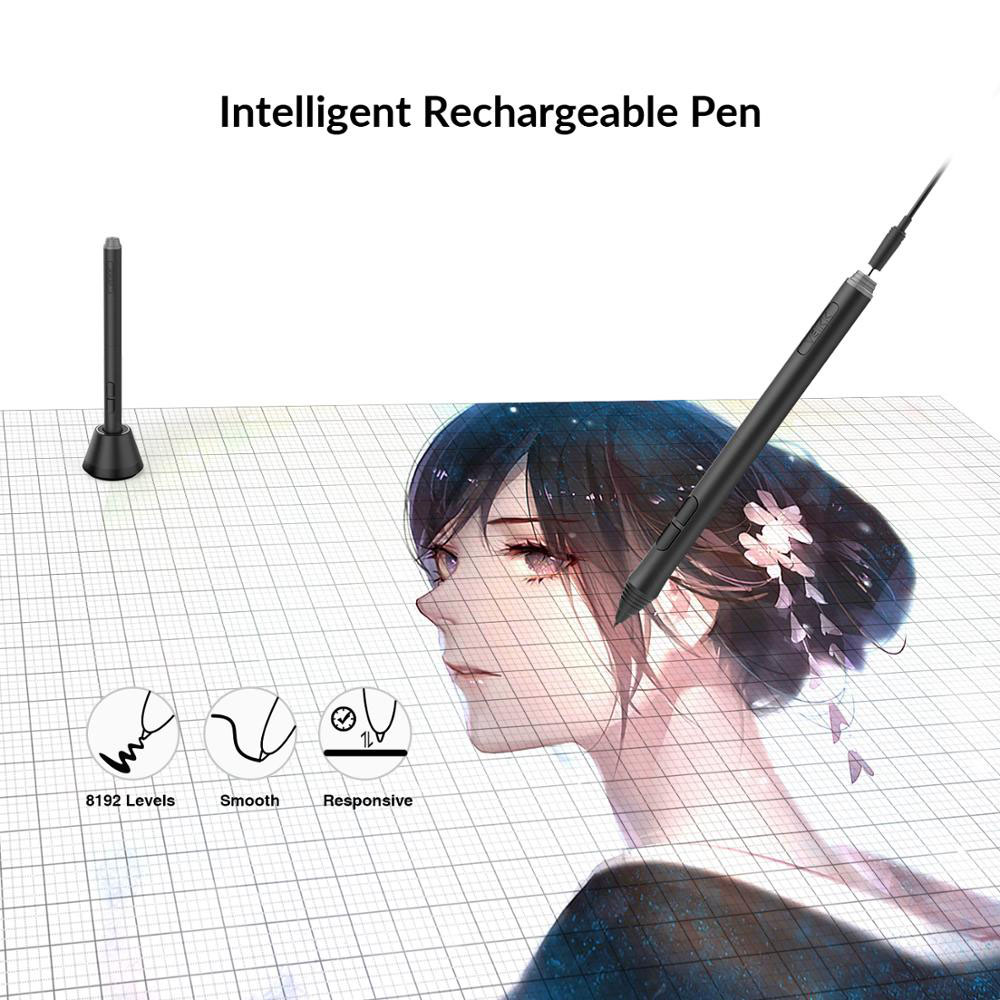 VEIKK VK2200 Pen Display with 21.5'' IPS HD Full Touch Screen 8mm Ultra-thin with Tilt-Support Battery-Free 8192 Pen