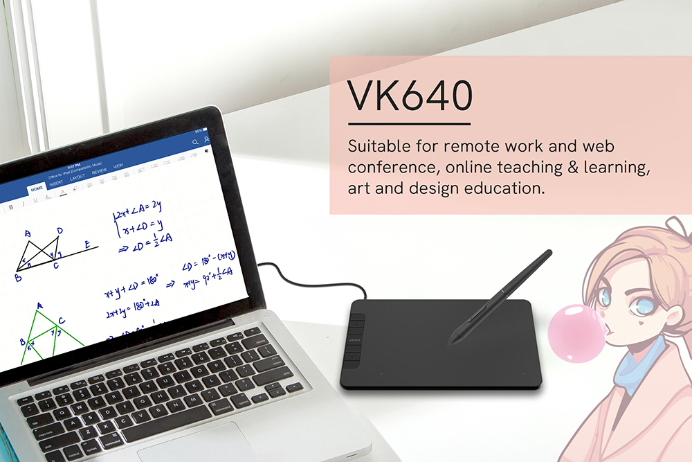 VEIKK VK640 Pen Tablet 6x4'' Active Area