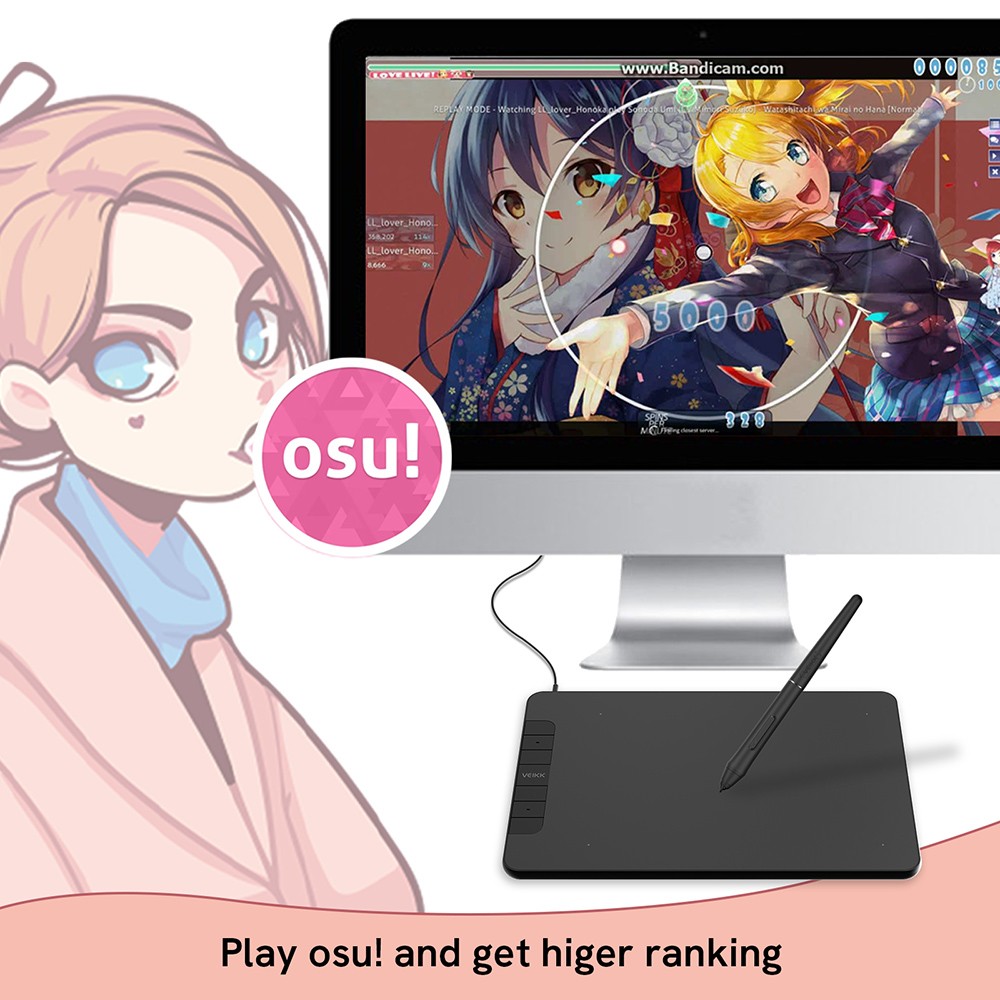 VEIKK VK640 Pen Tablet 6x4'' Active Area