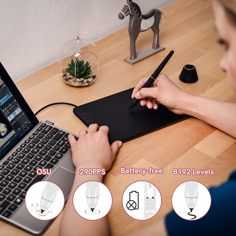 VEIKK VK640 Pen Tablet 6x4'' Active Area