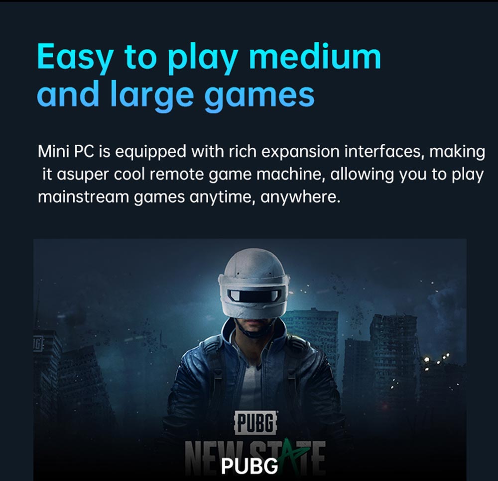 T-bao MN27 AMD Ryzen™ 7 2700U 4 Cores 8 Threads 8GB RAM DDR4 Windows 10 Mini PC RJ45 Up to 1000M WiFi BT