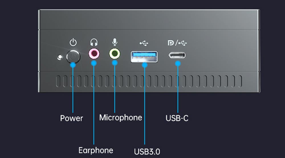 T-bao MN27 AMD Ryzen™ 7 2700U 4 Cores 8 Threads 16GB RAM DDR4 512GB ROM Windows 10 Mini PC RJ45 Up to 1000M WiFi Bluetooth