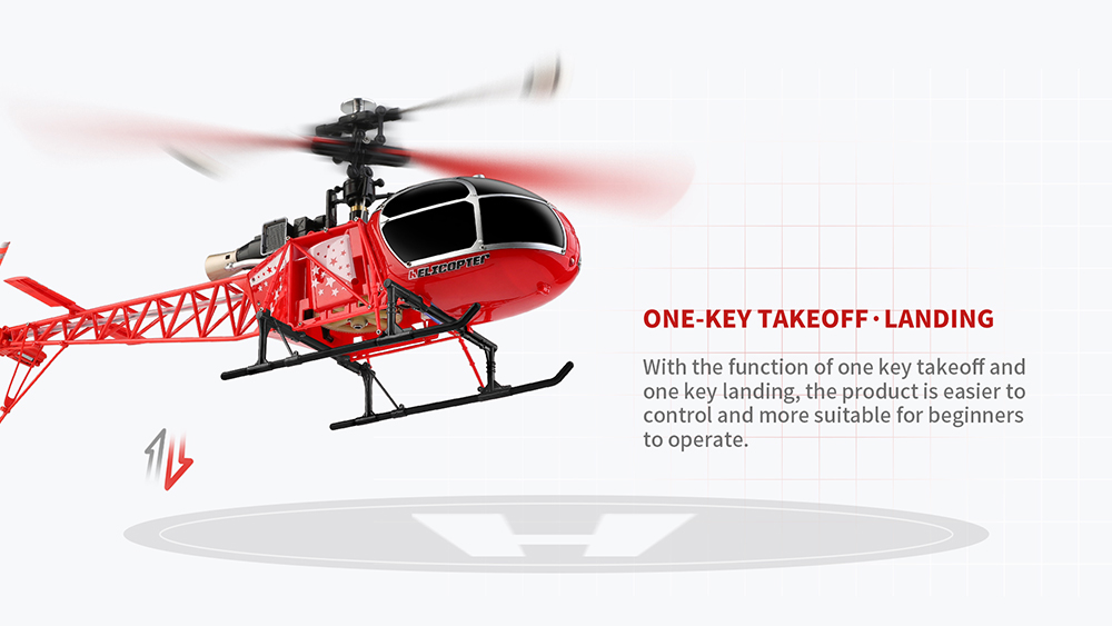 Wltoys XK V915-A 2.4G 4CH RC Helicopter Altitude Hold Flybarless RTF - One Battery