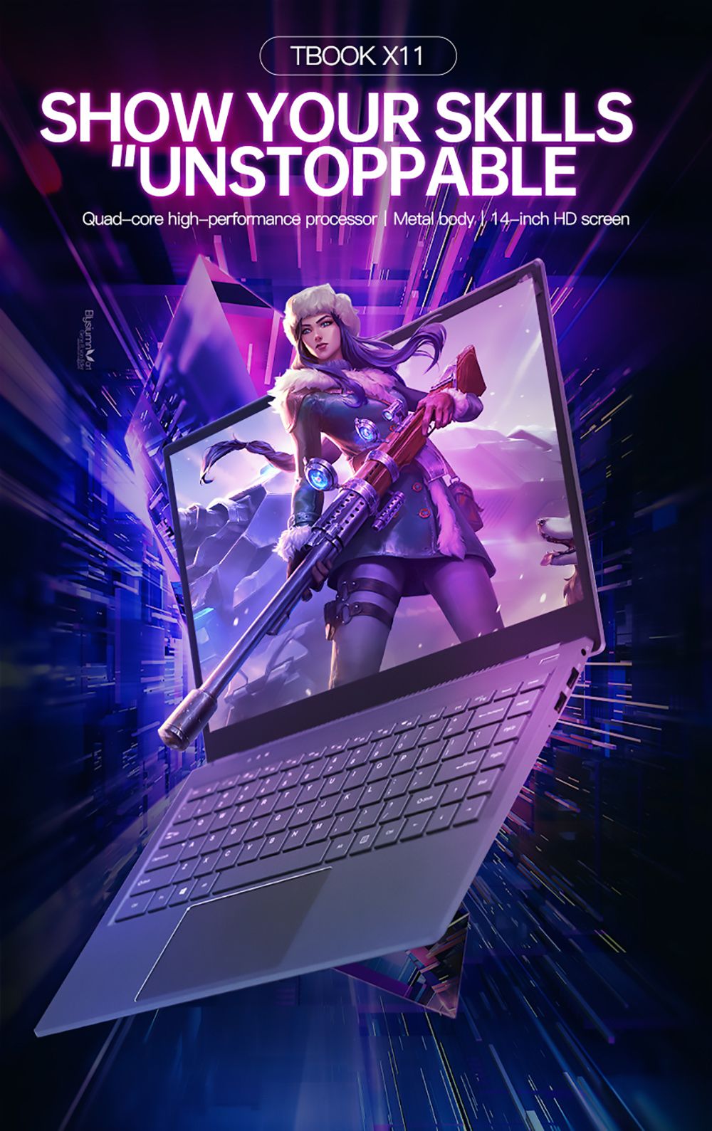 T-BAO X11 Laptop AMD R5 3550U Processor Windows10, 14.1 Inch, 8GB RAM 256GB 1920*1080 Resolution, Grey