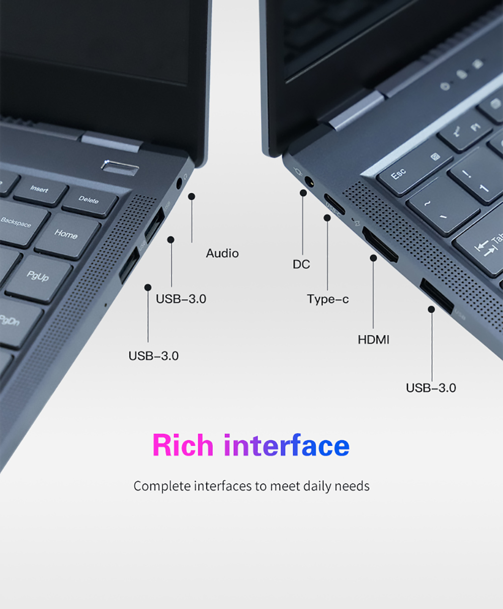 T-BAO X11 Laptop AMD R5 3550U Processor Windows10, 14.1 Inch, 8GB RAM 256GB 1920*1080 Resolution, Grey