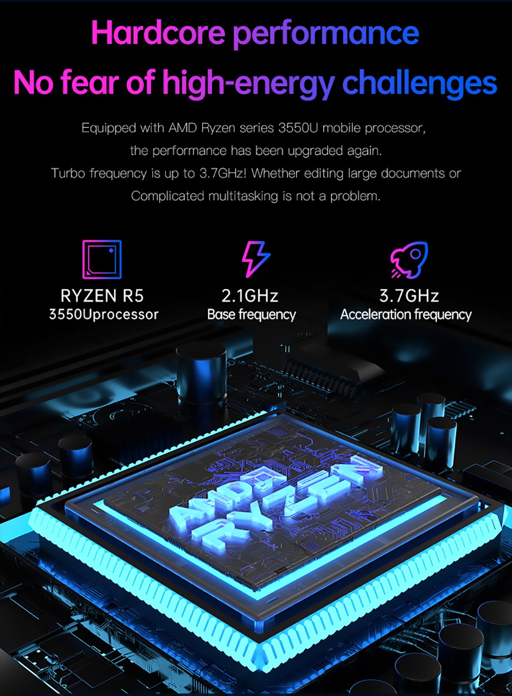 T-BAO X11 Laptop AMD R5 3550U Processor Windows10, 14.1 Inch, 8GB RAM 256GB 1920*1080 Resolution, Grey