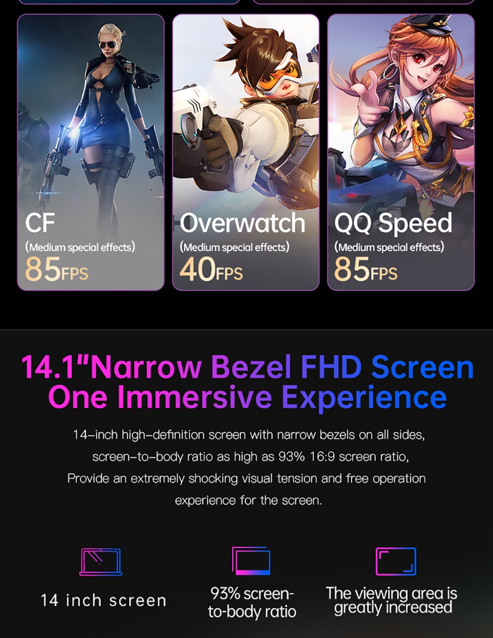 T-BAO X11 Laptop AMD R5 3550U Processor Windows10, 14.1 Inch, 8GB RAM 256GB 1920*1080 Resolution, Grey