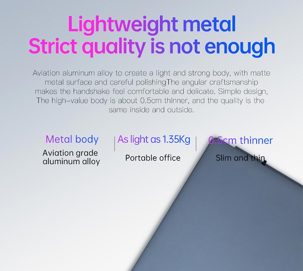 T-BAO X11 Laptop AMD R5 3550U Processor Windows10, 14.1 Inch, 8GB RAM 256GB 1920*1080 Resolution, Grey