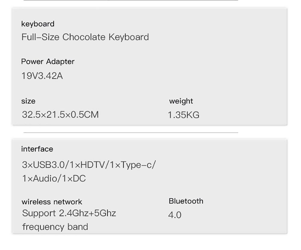 T-BAO X11 Laptop AMD R5 3550U Processor Windows10, 14.1 Inch, 8GB RAM 512GB 1920*1080 Resolution, Grey