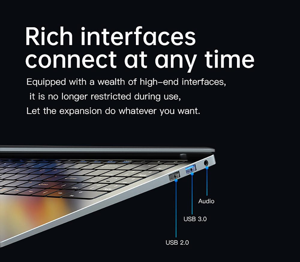 T-BAO X9 Plus Laptop Intel Core i5-8279U Processor Windows10,15.6 Inch, 8GB RAM 128GB SSD 1920*1080 Resolution, Grey