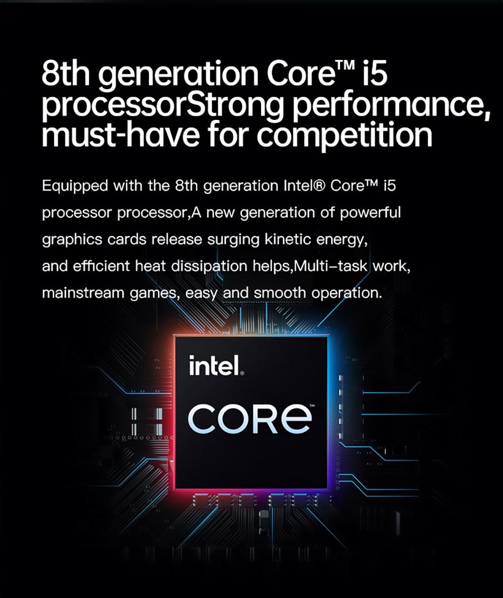 T-BAO X9 Plus Laptop Intel Core i5-8279U Processor Windows10,15.6 Inch, 8GB RAM 256GB SSD 1920*1080 Resolution, Grey