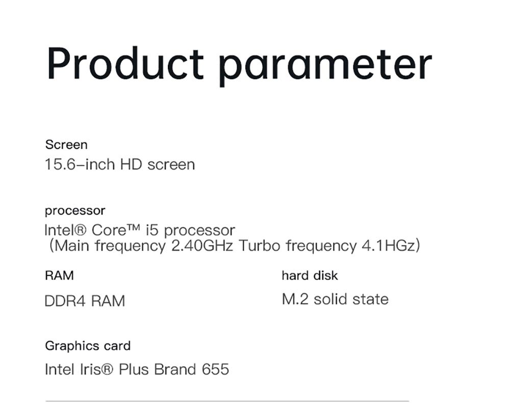 T-BAO X9 Plus Laptop Intel Core i5-8279U Processor Windows10,15.6 Inch, 8GB RAM 256GB SSD 1920*1080 Resolution, Grey