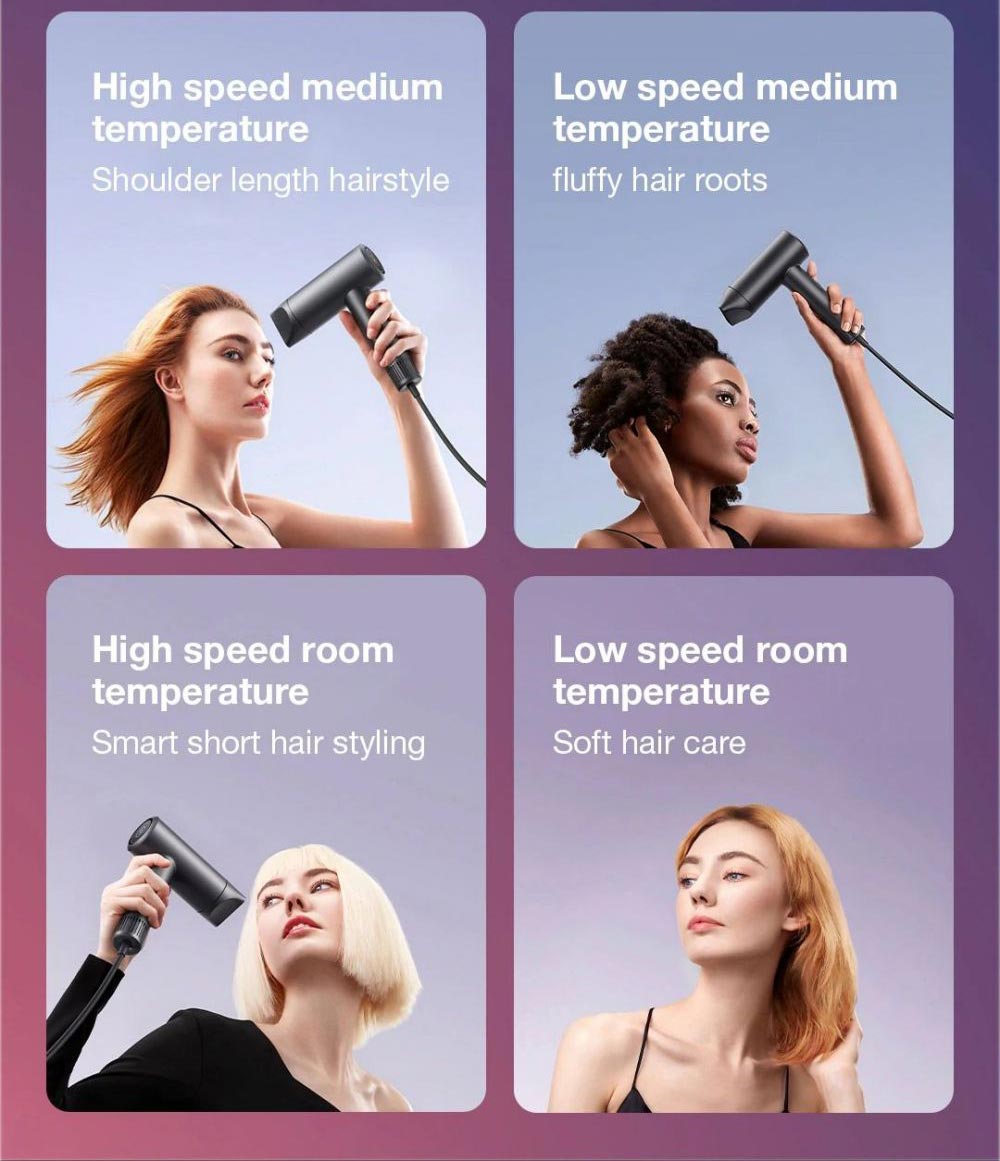 Xiaomi Mijia H700 High Speed Anion Hair Dryer LCD Screen 102,000 Rpm 70m/s Wind Speed