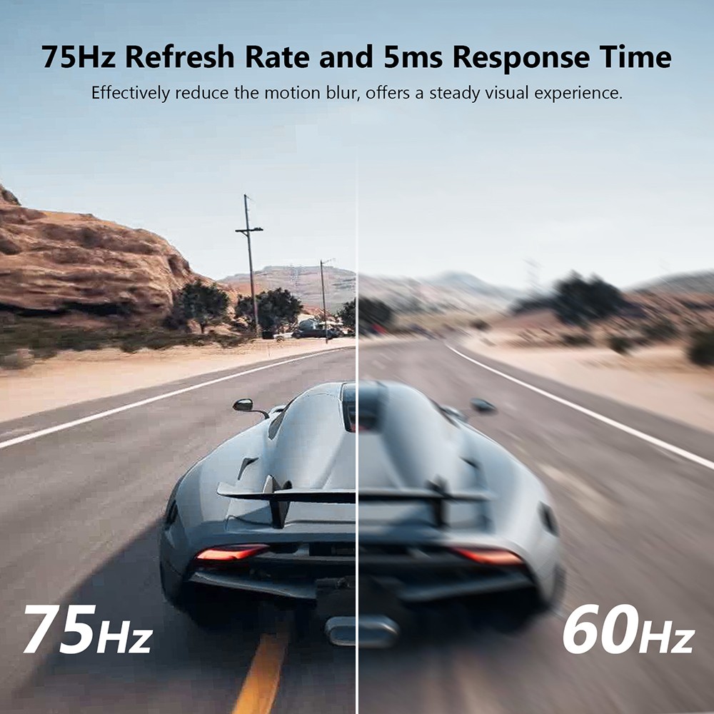 Z-Edge U24I Monitor 24'' Full HD 1080P Display, 1920*1080 LED Monitor 178 Degree Wide Angel View Eye-Care Tech