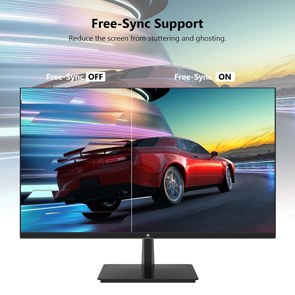 Z-Edge U24I Monitor 24'' Full HD 1080P Display, 1920*1080 LED Monitor 178 Degree Wide Angel View Eye-Care Tech