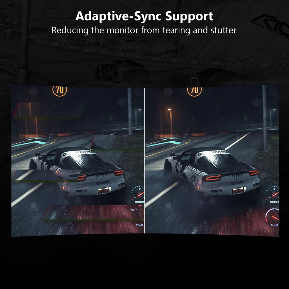 Z-Edge UG24 24'' Curved Gaming Monitor 180Hz Refresh Rate, 1ms MPRT FHD 1080 Gaming Monitor AMD Freesync Premium Display