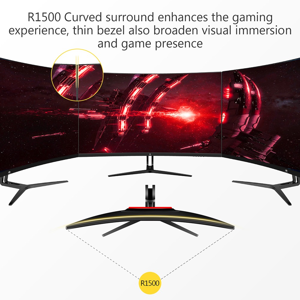 Z-Edge UG32 32'' Curved LED Gaming Monitor 1920x1080 165Hz, High Dynamic Range for Color and Brightness Levels