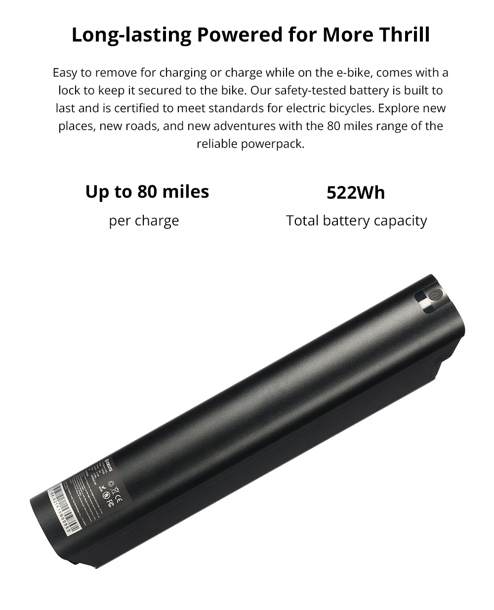 ESKUTE Netuno Pro Electric Bicycle 27.5 Inch 250W Mid-Drive Motor Bafang Mid-Motor 25Km/h Max Speed 36V 14.5Ah Battery For 80 Miles Range 12 ESKUTE Netuno Pro Electric Bicycle 250W Mid-drive Motor 14.5Ah Battery for 80 Miles Range