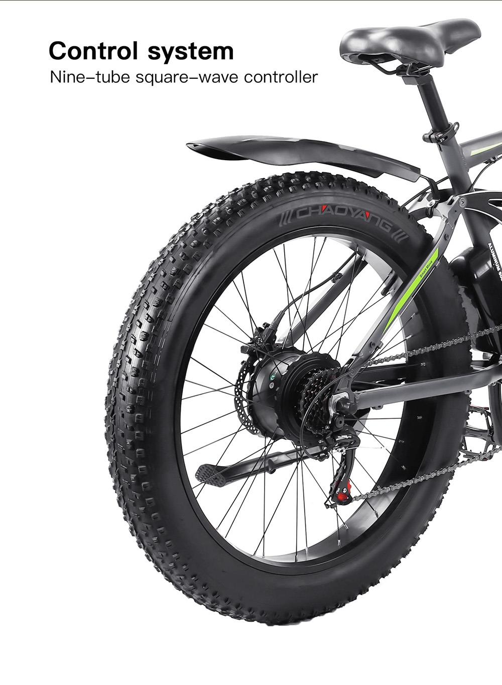 Bezior XF900 12.5Ah 48V 750W 26 Inch 45Km/h Electric Bike Max Load 120kg - Black 15 Bezior XF900 12.5Ah 48V 500W 26 Inch 45Km/h electric BIKE Max Load 120kg