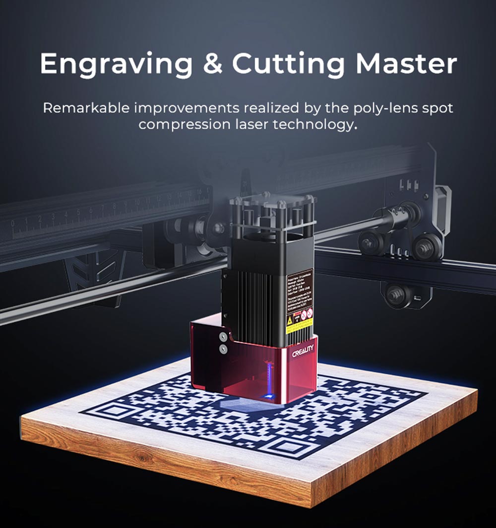 Creality CV-30 5W Portable Laser Engraving Machine Engraving Area 400x400mm