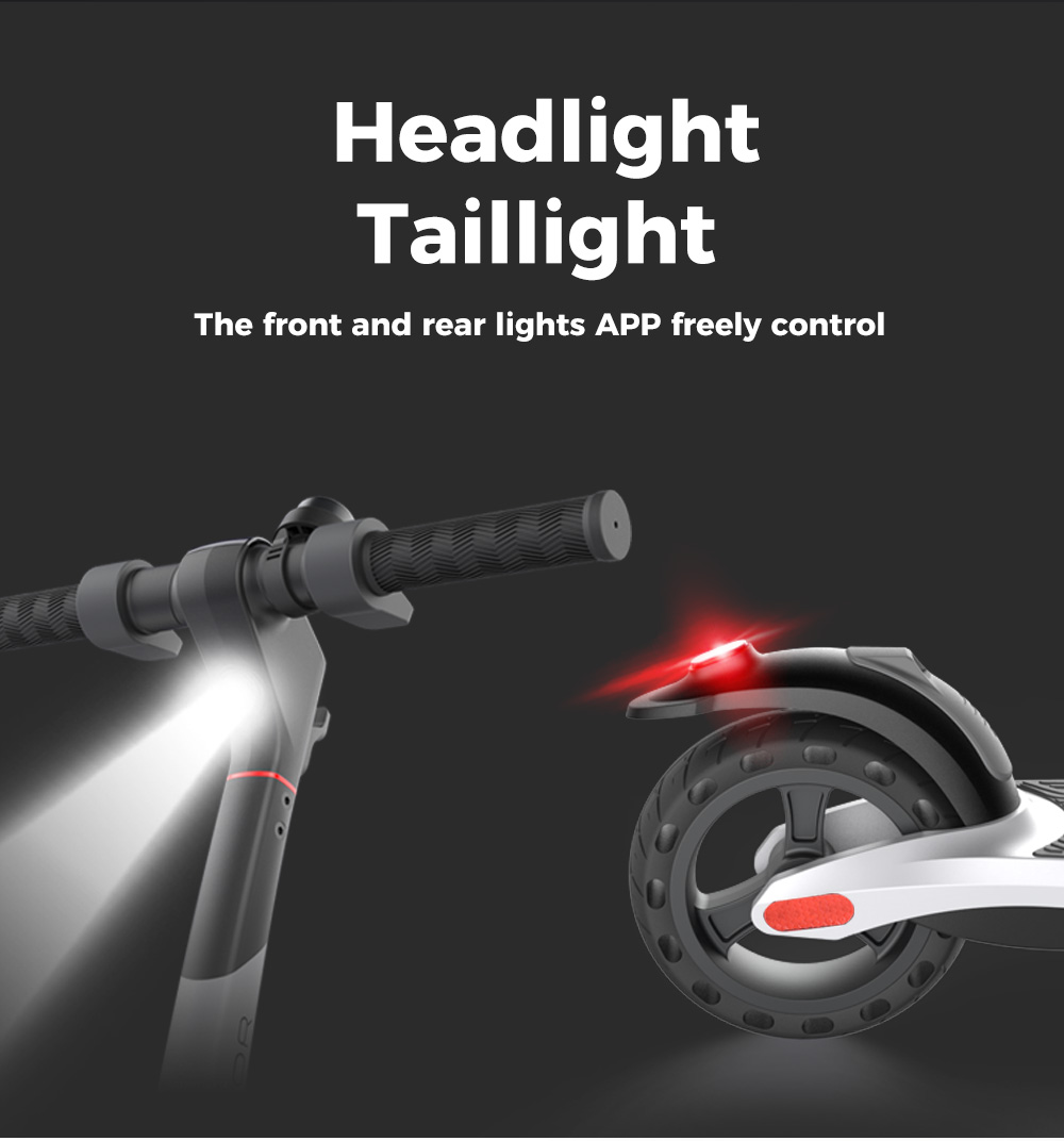 JOYOR A3 Folding Electric Scooter 8 Inch Tires 350W M36V 7.8Ah 25km/h Top Speed 25KM Max Mileage City E-Scooter - Black