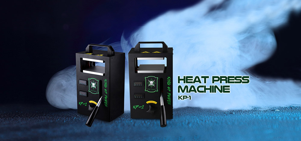KP-1 Tech-L Rosin Heat Press Machine, Dual 4,5 x 4.7 palcov, 1000 W, 4 vykurovacie tyče, digitálna regulácia teploty, na kalafunu a sušené kvety