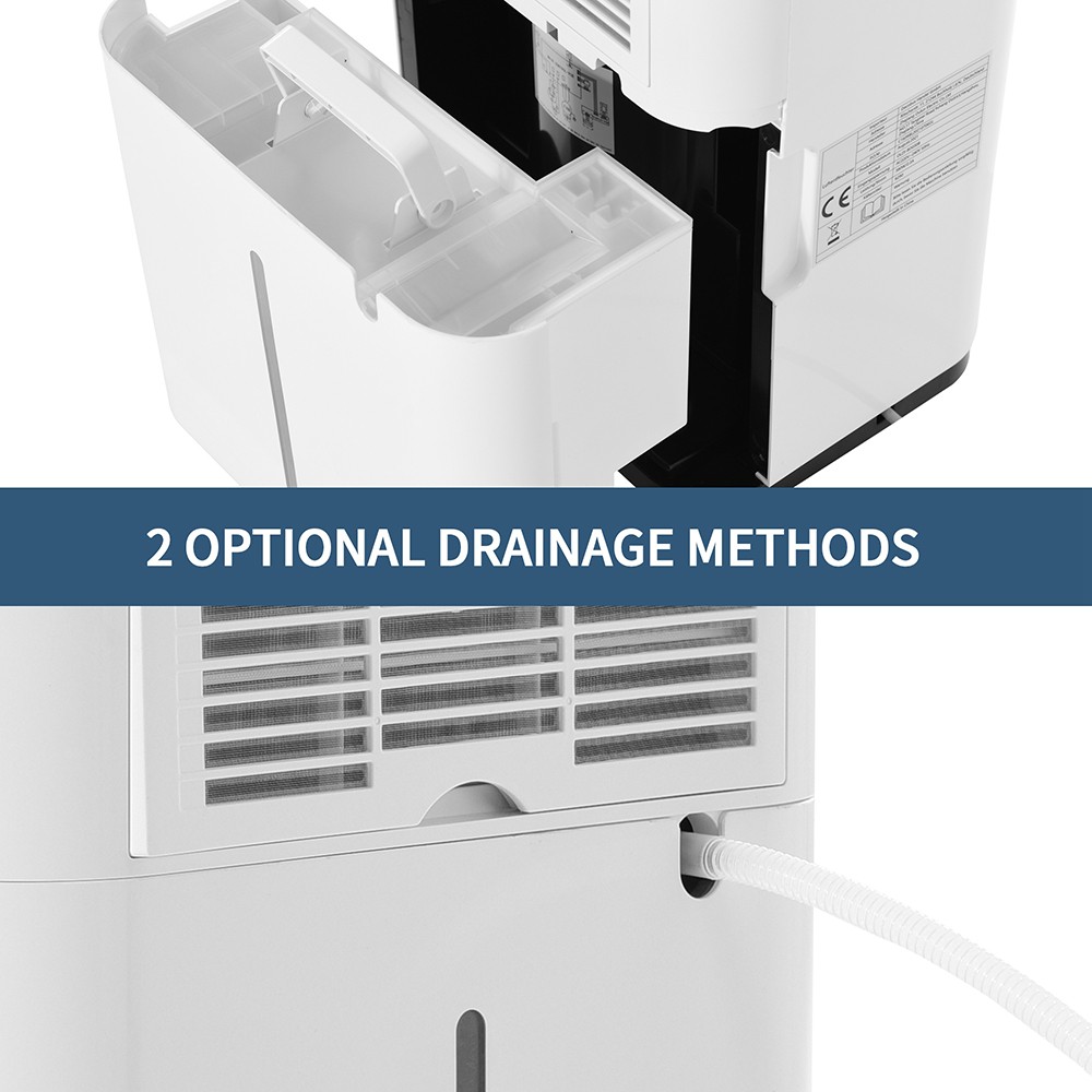 25L 3 in 1 Dehumidifier Air Purifier Tumble Dryer 24 Hours Timer LED Screen Casters and Handles