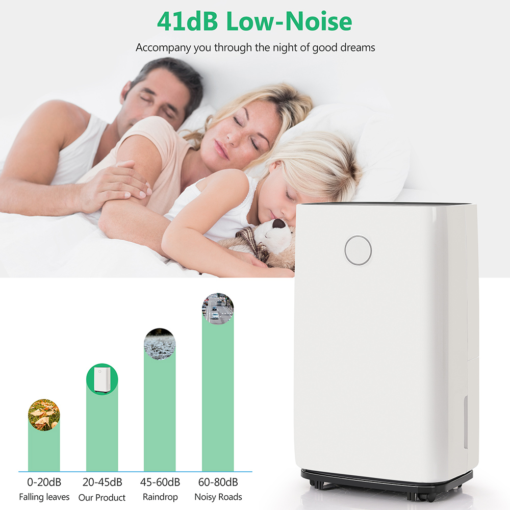 20L Dehumidifier Suitable for 55 square meters 3 in 1 Dehumidifier Air Purifier 4L Water Tank