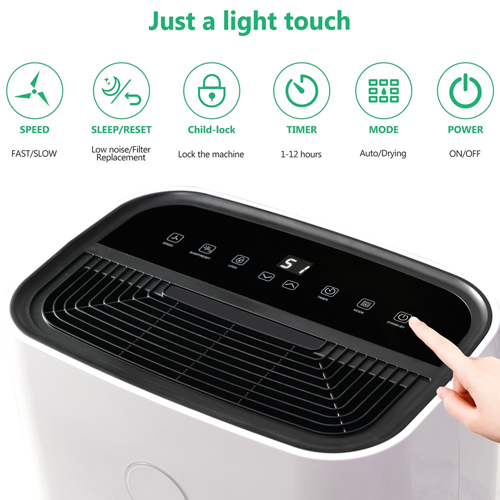 20L Dehumidifier Suitable for 55 square meters 3 in 1 Dehumidifier Air Purifier 4L Water Tank