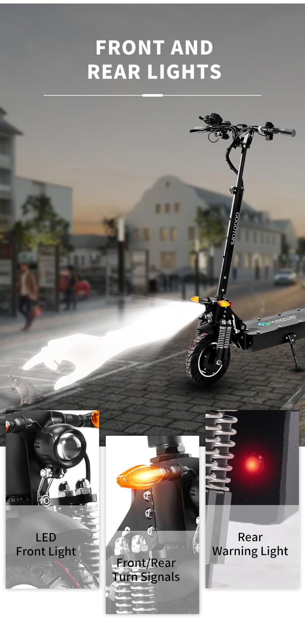 Gogotops GS4 Road Electric Scooter 2000W 28Ah Battery 60km Range 65km/h Max Speed 150kg Load