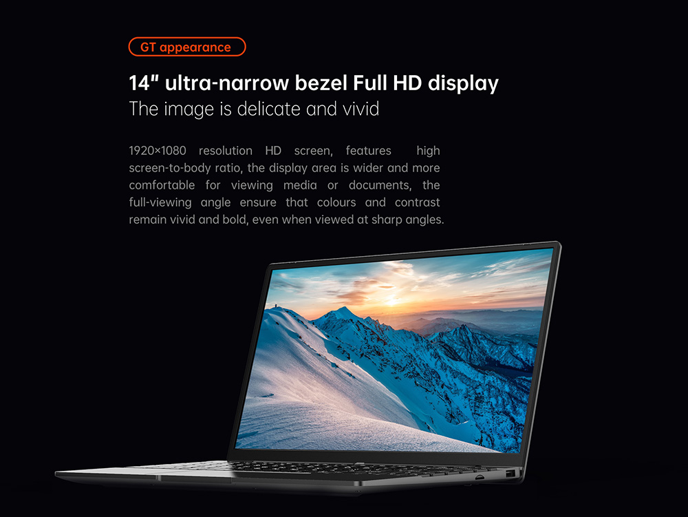 ALLDOCUBE GT BOOK LAPTOP 14.1 inch FHD intel Celeron N5100 12GB DDR4 RAM 256GB SSD WiFi6 Bluetooth 5.1 - EU Plug