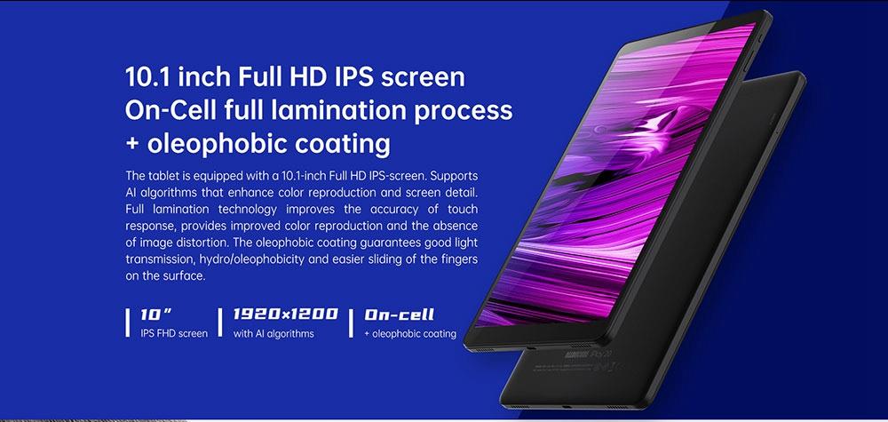 ALLDOCUBE iPlay20 Pro 10.1 inch Full HD Tablet UNISOC SC9863A A55 Octa Core 6GB RAM 128GB ROM Android 10.0 4G LTE