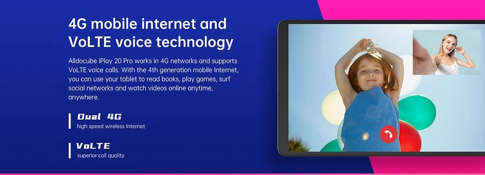 ALLDOCUBE iPlay20 Pro 10.1 inch Full HD Tablet UNISOC SC9863A A55 Octa Core 6GB RAM 128GB ROM Android 10.0 4G LTE