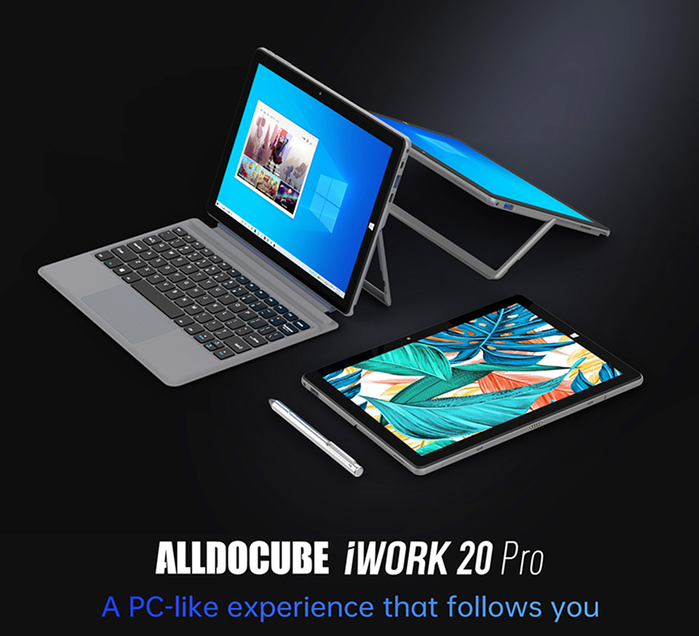 ALLDOCUBE iWork 20 Pro Tablet PC 10.5'' IPS Screen Intel N4120 8GB RAM 128GB ROM Support 4K Video Windows 10- US Plug