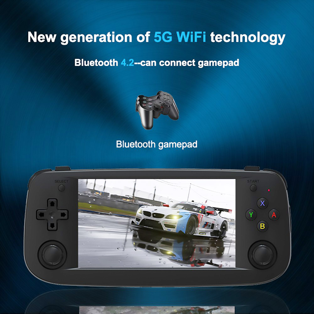 ANBERNIC RG503 Portable Game Console 1+16GB 4.95'' OLED Screen Retro WiFi Bluetooth Linux System - Black
