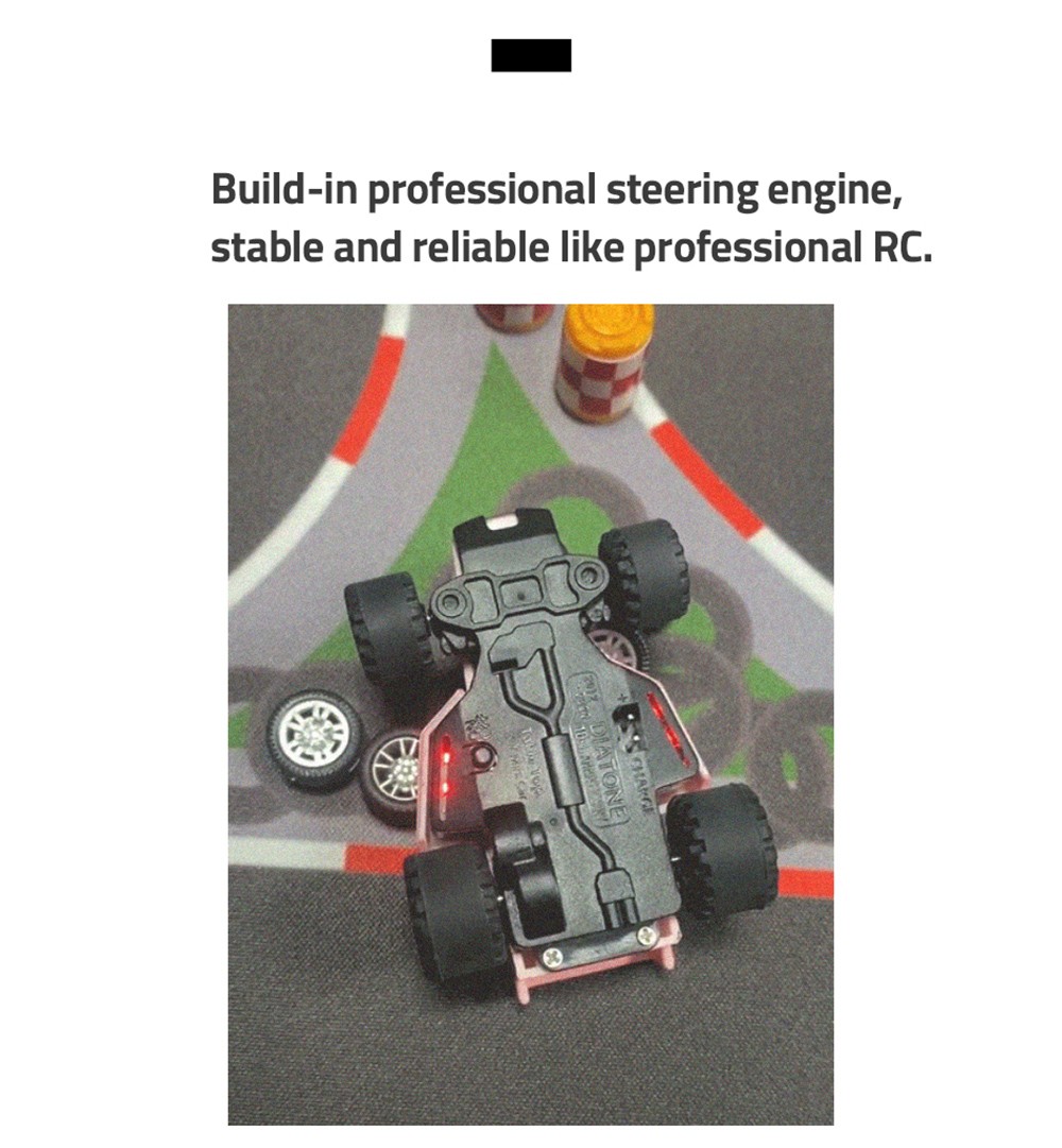 Diatone Q33 JH60810 1:76 Karting RC Car 60 Mins Playing Time with Q2 Romote Control RTR Package - Grey