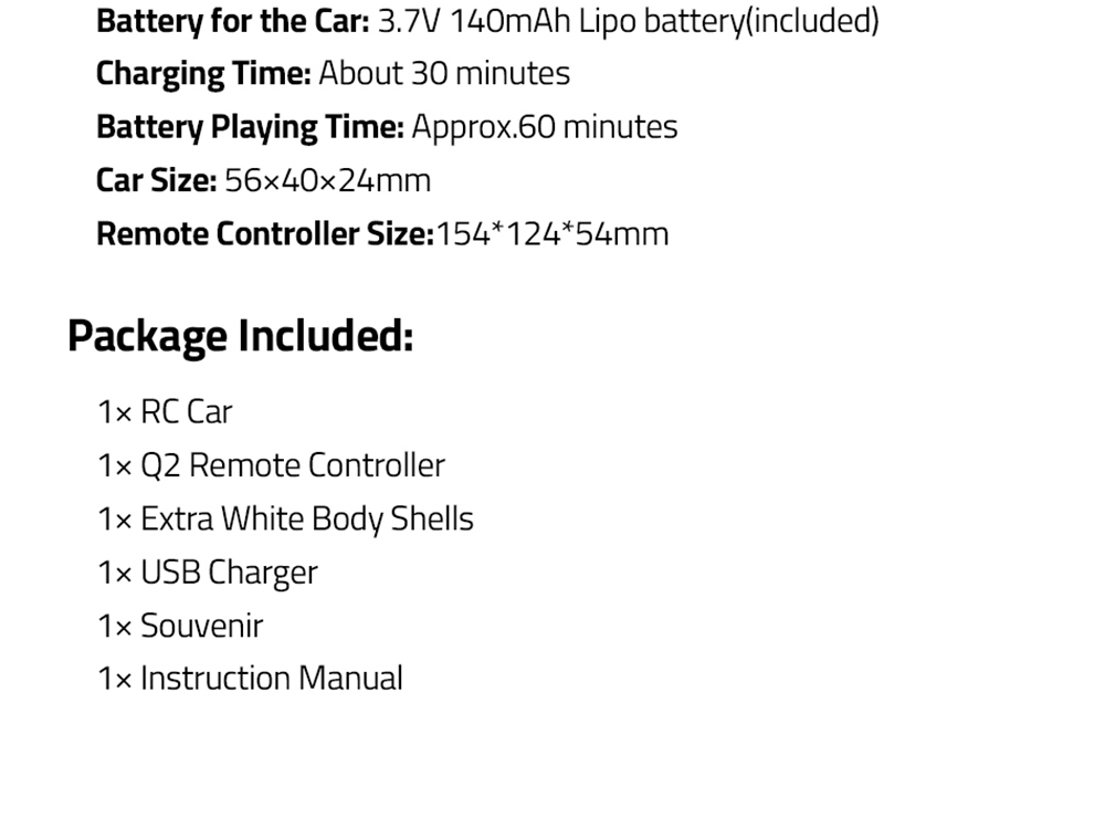 Diatone Q33 JH60822 1:76 Karting RC Car FPV 20 Mins Playing Time with Q2 Romote Control - Blue