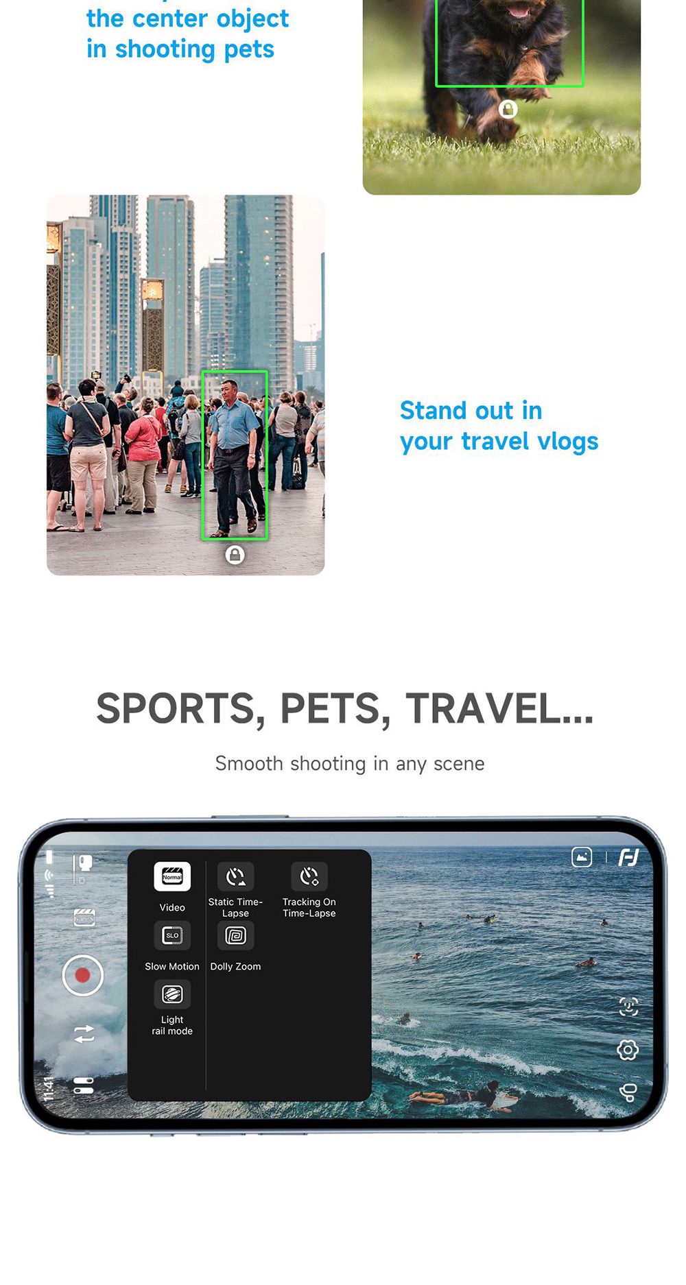 FeiyuTech Vimble 3 Anti-shake 3-Axis Foldable Handheld Gimbal Stabilizer for Smartphone