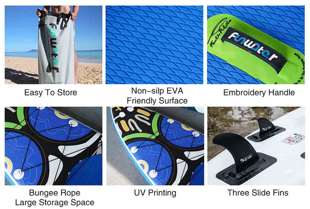 Funwater Racing Roard Monkey 132*33*6 Inch Inflatable Stand Up Paddling Board Maximum Load 150kg with Accessories 15 Funwater Racing Roard Monkey 132*33*6 Inch Inflatable Stand Up Paddling Board Maximum Load 150kg with Accessories