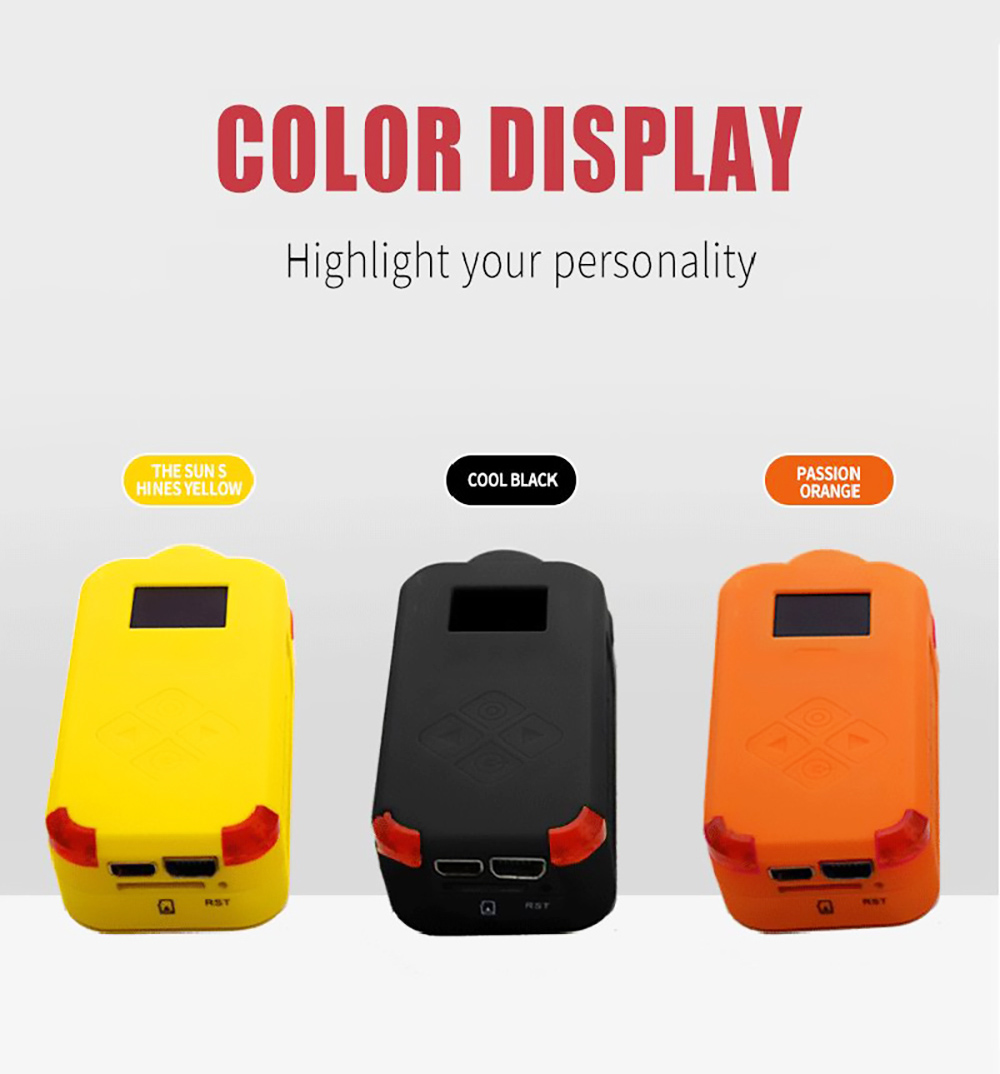 Hawkeye Firefly Q7 120 Degree Wide Angle 1080P 30FPS HD Mini WiFi FPV Action Sport Camera Aerial Camcorder - Yellow