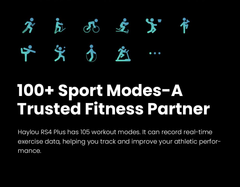 Haylou RS4 Plus Smartwatch 1.78-Inch Retina AMOLED HD Display 105 Sports Mode SpO2 Heart Rate - Gold Magnetic Strap