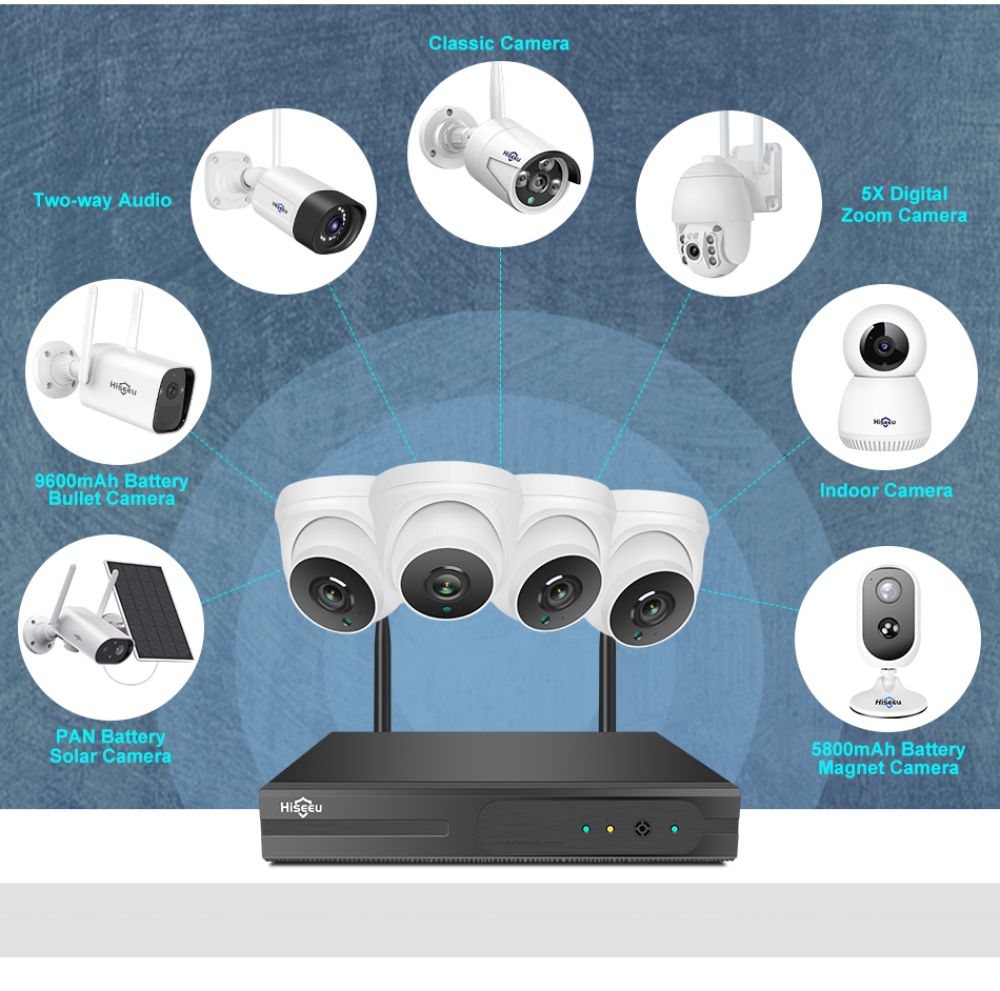 Hiseeu 3MP 8CH CCTV Security Camera System Wireless NVR H.265 Two-Way Audio Kit HD 1536P Indoor Home Video Surveillance 31 Hiseeu 3MP 8CH CCTV Security Camera System Wireless NVR H.265 Two-Way Audio Kit HD 1536P Indoor Home Video Surveillance
