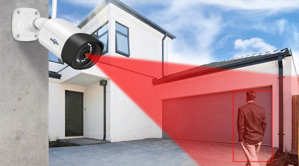 Hiseeu 3MP Wireless CCTV Camera System 2-Way Audio for 1536P IP Camera Outdoor Security System Video Surveillance Kits