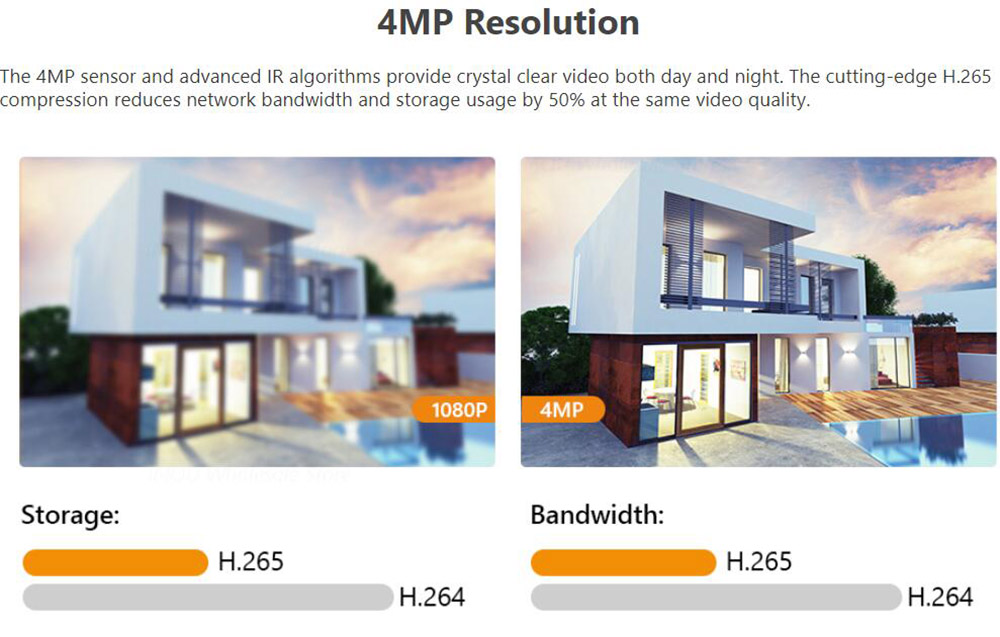 Imou Bullet 2 4MP Outdoor Security Camera 1080P, Night Vision, Active Deterrence, PIR Detection, Two-way Talk