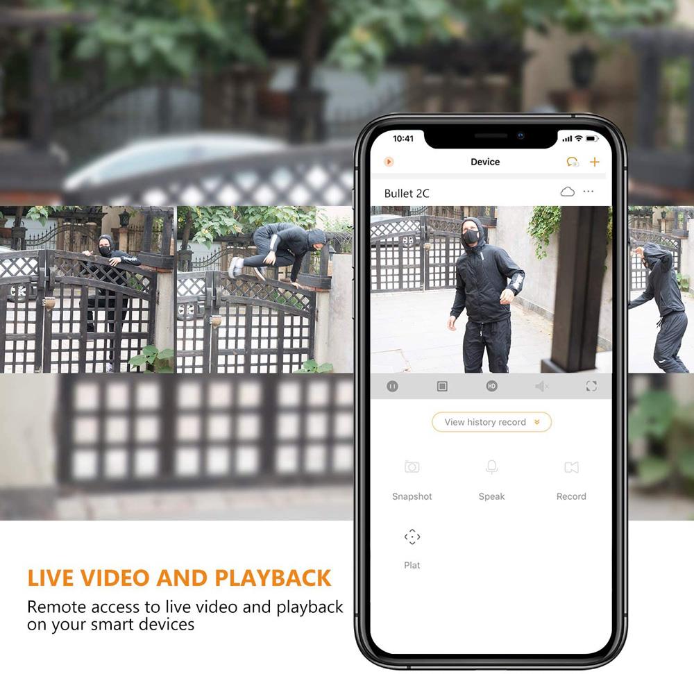 Imou Bullet 2C Wifi Camera Automatic Tracking Weatherproof AI Human Detection Outdoor Surveillance IP Camera