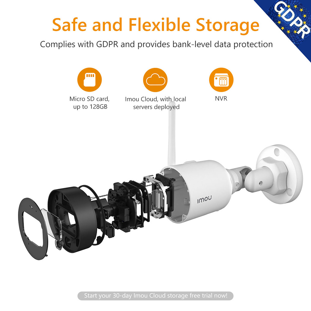 IMOU Bullet Lite Video Monitor IP67 Weatherproof Outdoor Camera Built-in Micro Alarm Night Vision Wifi IP Camera 16 Imou Bullet Lite Video Monitor IP67 Weatherproof Outdoor Camera Built-in Micro Alarm Night Vision Wifi IP Camera