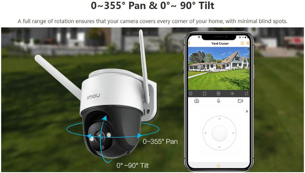 IMOU Cruiser 4MP Outdoor Security Camera With Spotlight, 110dB Siren, Color Night Vision, 1440P Panoramic Camera, IP66 14 Imou Cruiser SE 4MP Outdoor Security Camera with Spotlight,110dB Siren,Color Night Vision,1080P Panoramic Camera, IP66