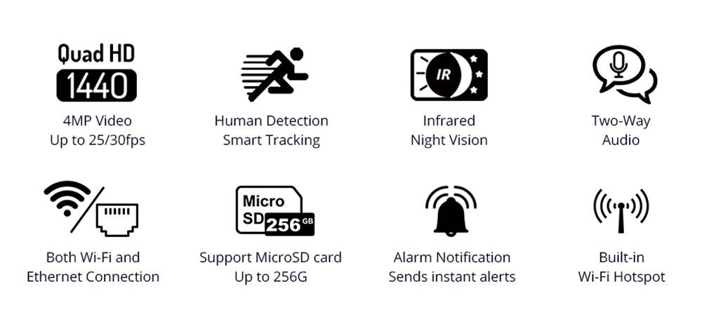 Imou Cruiser SE 4MP Outdoor Security Camera with Spotlight,110dB Siren,Color Night Vision,1080P Panoramic Camera, IP66