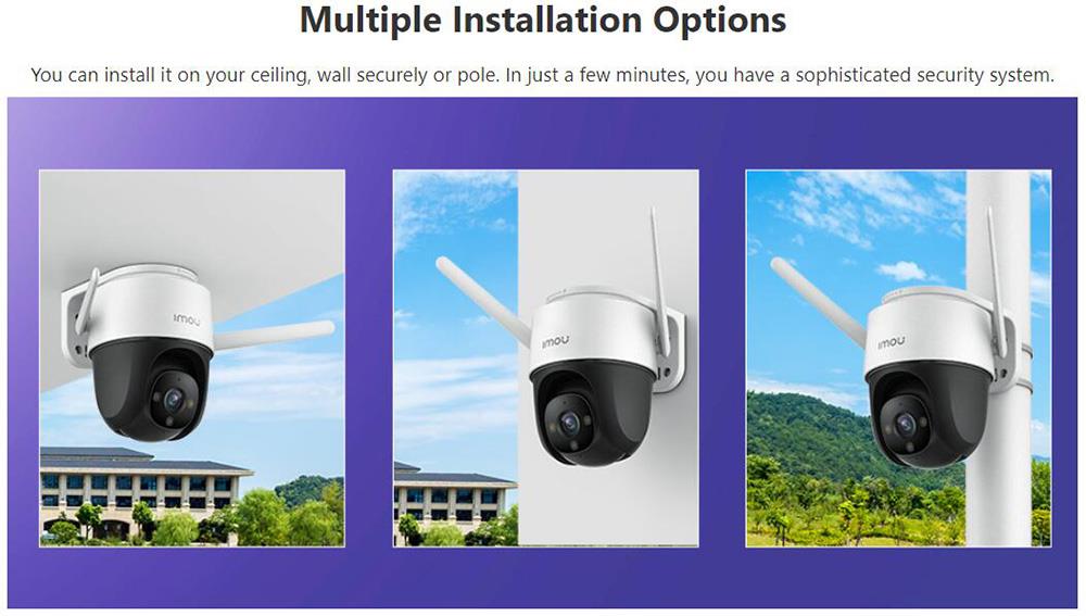 Imou Cruiser SE 4MP Outdoor Security Camera with Spotlight,110dB Siren,Color Night Vision,1080P Panoramic Camera, IP66