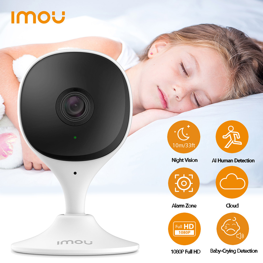 Imou Cue 2c 1080P IP Wifi Camera Baby Monitor Camera Human Detection H265 Compact Smart Night Vision Camera